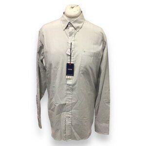 Izod Mens Medium Advantage Performance Shirt Recycled Fabric Harbor Mist